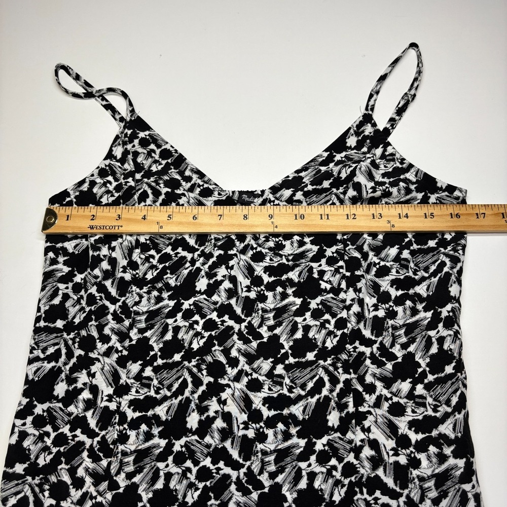 Madewell Cami 6 Black White Floral Crepe Sleeveless New - Picture 7 of 9